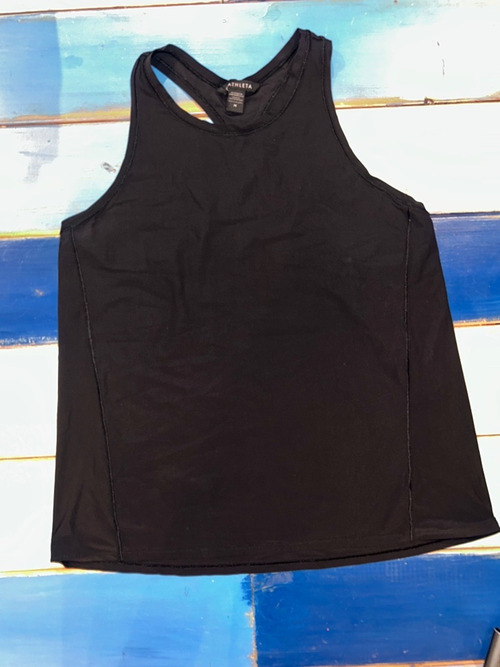 Athleta Black Racerback Athletic Workout Tank Top Women’s Medium